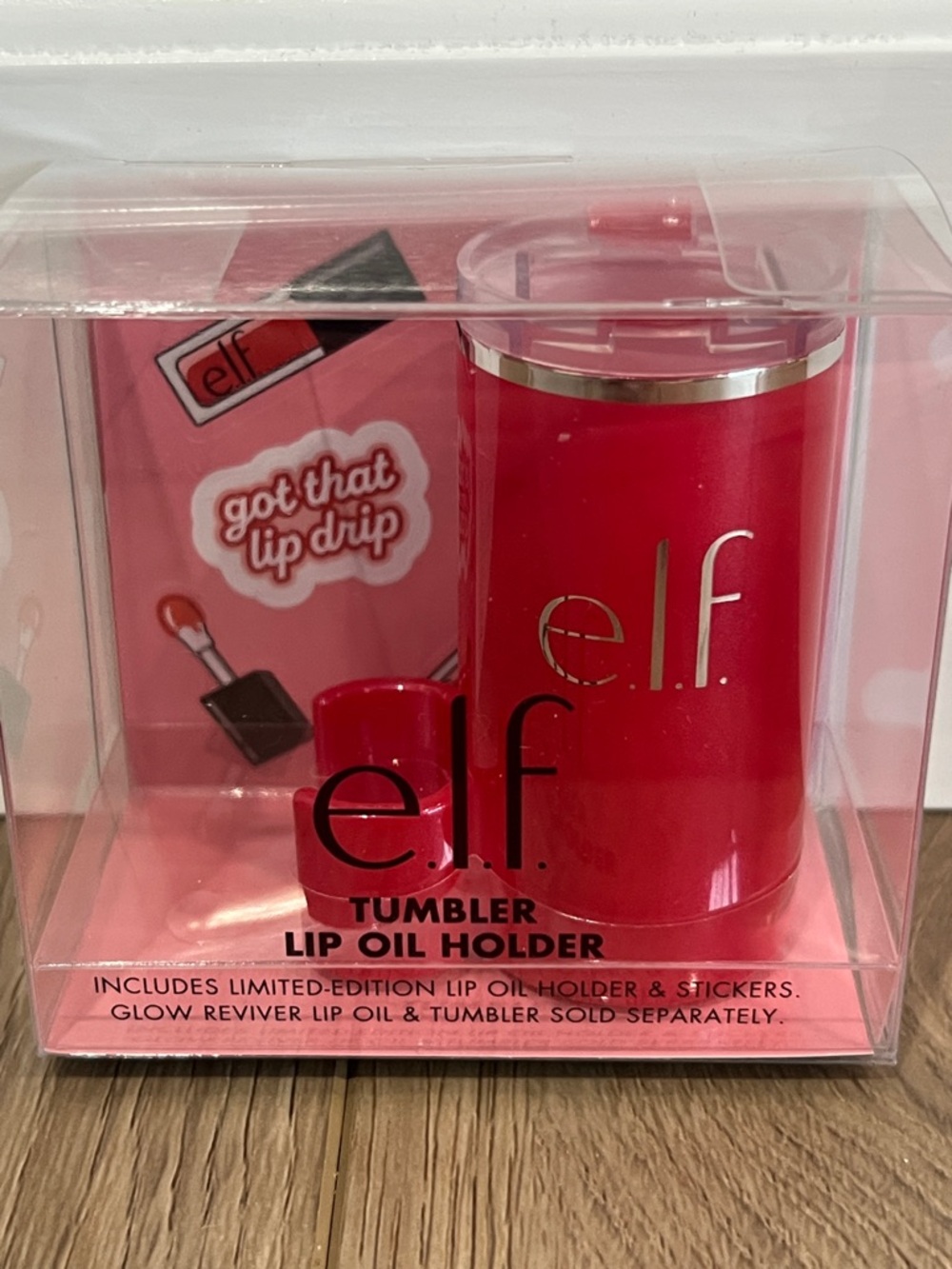 ELF Tumbler Lip Oil Holder red